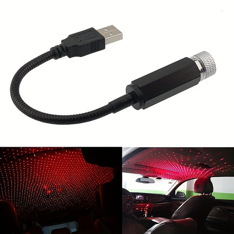 USB-Powered Neon Glow-in-the-Dark Car Headlights - Fit for Halloween, Christmas, Camping & Parties! No Battery Needed