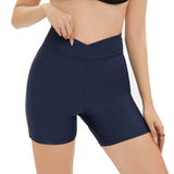 High Waist Swimming Trunks Stretch Slim Fit Trunks