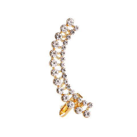 Full Crystal Butterfly Flower Single Crystal Earrings