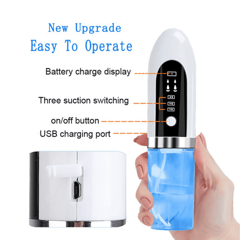 Deep Skin Cleanse with Small Bubble Technology Blackhead Remover USB Rechargeable