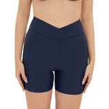 High Waist Swimming Trunks Stretch Slim Fit Trunks