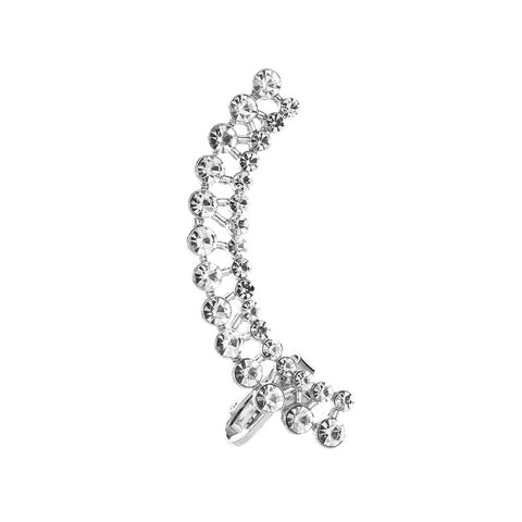 Full Crystal Butterfly Flower Single Crystal Earrings