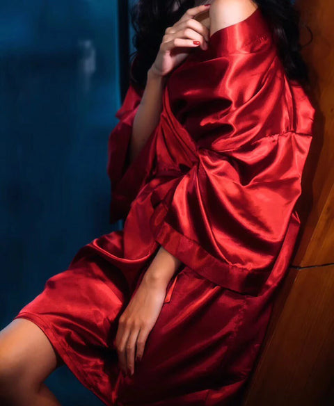 Nightdress Lady Kimono Bathrobe Gown Negligee