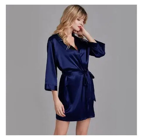 Nightdress Lady Kimono Bathrobe Gown Negligee