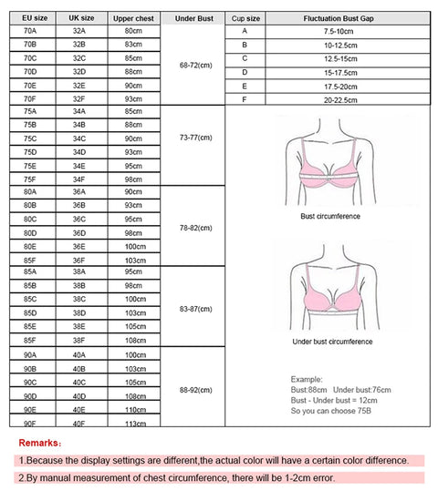 Front Button Backless Beauty Back Push Up Bra Plus Size Bra