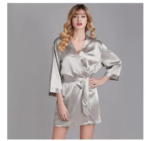 Nightdress Lady Kimono Bathrobe Gown Negligee