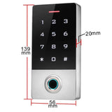 Door Access Control System Wireless Door Entry with Tuya APP  Access 125Khz RFID Waterproof Metal Keypad