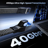 CAT 8 Ethernet Cable 40Gbps Gaming High Speed 2000MHz SSTP Cat 8 Ethernet Cord RJ45 Network for PC Modem Router Laptop PS 5/4
