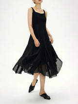 DUSHU Office Lady Women's High Texture Fishtail Strap Dress