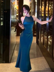 Sleeveless Women Maxi Dress Elegant Evening Long Backless Solid Simple White Luxury Dresses