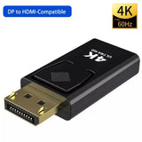 4K DP DisplayPort to HDMI-compatible Adapter Converter Display
