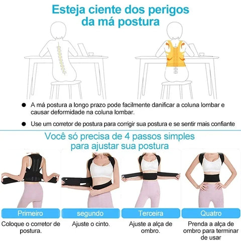 Adjustable Back Support Strap Shoulder Spine Brace Neck Stretcher Trainer