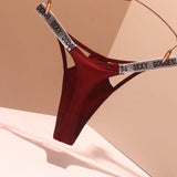 Ice Silk G-strings Shiny Waist Sexy Thongs For Women