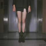 Black Fishnet Non-Slip Stockings Women Hollow Out Tight High Over Knee Lace