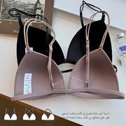 Bule Design Sl Nylon Material Summer Comfortable Thin Women's Bra