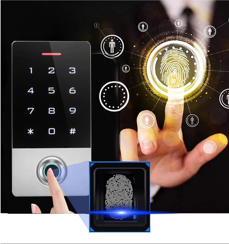 Door Access Control System Wireless Door Entry with Tuya APP  Access 125Khz RFID Waterproof Metal Keypad