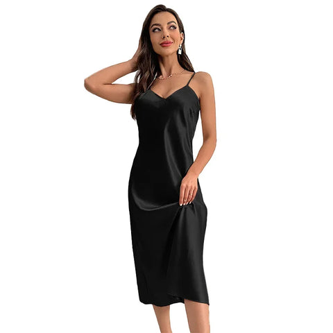 Seductive Silk Long Nightdress