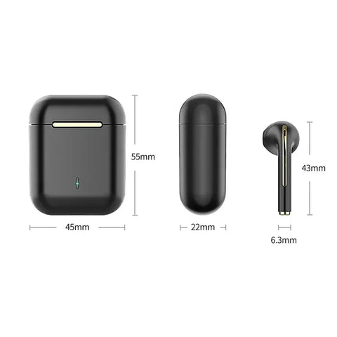 Wireless Earphones J18 In Ear TWS Bluetooth Ture Sport Headphones HiFI Stereo