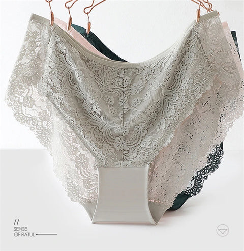 women elegant seamless cotton panties