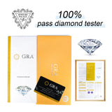 Moissanite D Color 0.6ct S925 Sterling Silver Engagement 6 Stone Ring for Women Yellow Gold Rose Gold Plated
