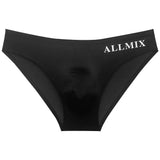 Men's Transparent Underwear Ice Silk Ball Pouch Panties Letter Seamless Ultra Thin Summer Breathable Low Waist Triangle Pants