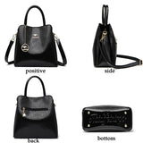 Leisure Three Layer Large Capacity Women's Shoulder Bag