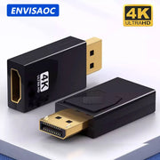 4K DP DisplayPort to HDMI-compatible Adapter Converter Display