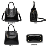 Leisure Three Layer Large Capacity Women's Shoulder Bag