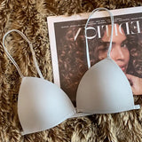 Bule Design Sl Nylon Material Summer Comfortable Thin Women's Bra