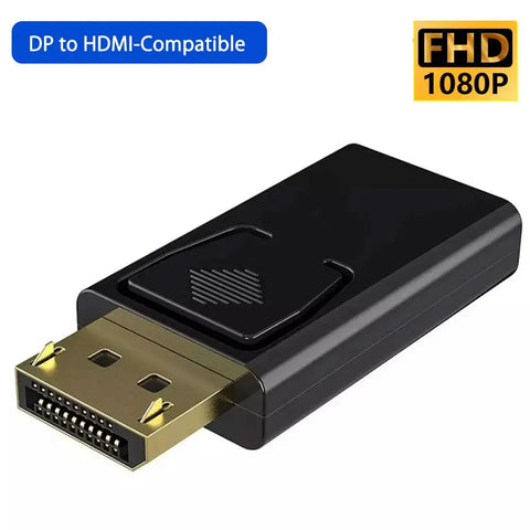 4K DP DisplayPort to HDMI-compatible Adapter Converter Display