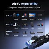CAT 8 Ethernet Cable 40Gbps Gaming High Speed 2000MHz SSTP Cat 8 Ethernet Cord RJ45 Network for PC Modem Router Laptop PS 5/4