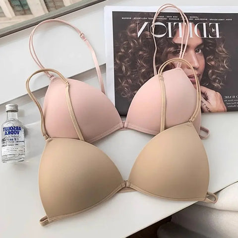 Bule Design Sl Nylon Material Summer Comfortable Thin Women's Bra