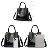 Leisure Three Layer Large Capacity Women's Shoulder Bag