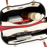 3-Layer Large Capacity Tote Bag High Quality Leather Women Handbag Luxury Designer