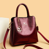 Leisure Three Layer Large Capacity Women's Shoulder Bag