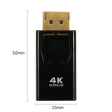 4K DP DisplayPort to HDMI-compatible Adapter Converter Display