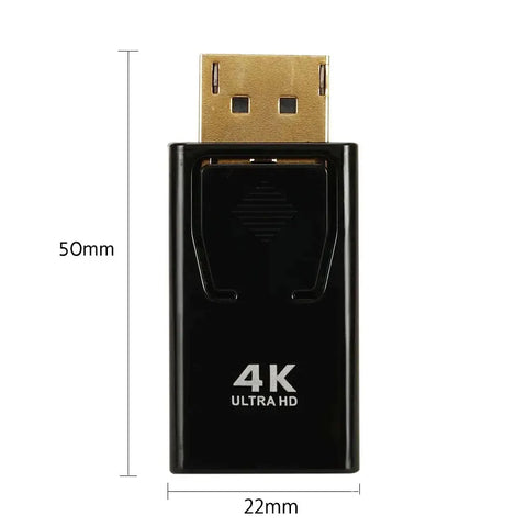 4K DP DisplayPort to HDMI-compatible Adapter Converter Display