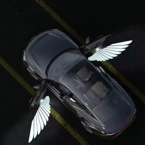 Angel Wings Wireless Car Door Welcome Courtesy Shadow Projector Lamp LED HD Logo 2pcs