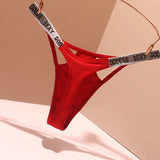 Ice Silk G-strings Shiny Waist Sexy Thongs For Women