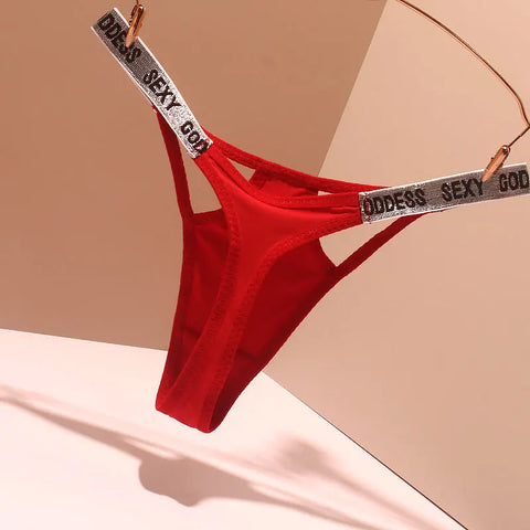 Ice Silk G-strings Shiny Waist Sexy Thongs For Women