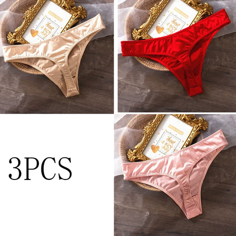 kin-friendly Breathable Briefs  Sports Yoga Panties 3PCS