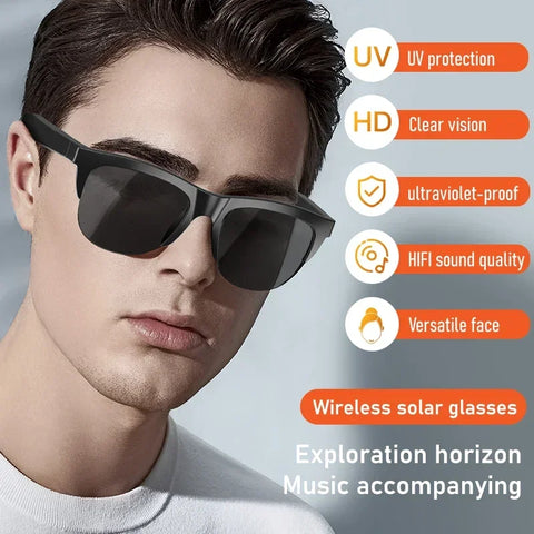 Smart Bluetooth Sunglasses Glasses Call Outdoor Anti-touch UV For Men And Women  V5.3