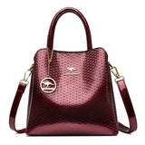Leisure Three Layer Large Capacity Women's Shoulder Bag