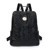 Soft Leather Travel Backpacks Women's Double Zipper Shoulder Bags