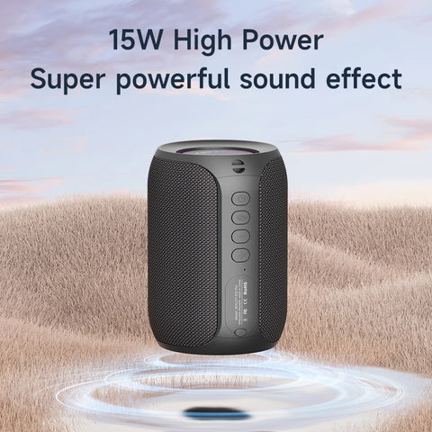 Waterproof Bluetooth Speaker, Bass Wireless, LED Light, Outdoor Speakers, Subwoofer
