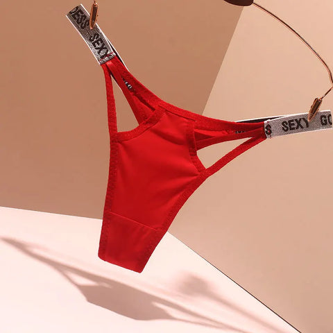 Ice Silk G-strings Shiny Waist Sexy Thongs For Women
