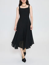 DUSHU Office Lady Women's High Texture Fishtail Strap Dress
