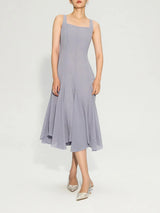 DUSHU Office Lady Women's High Texture Fishtail Strap Dress