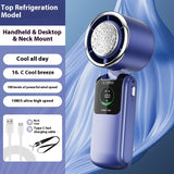 Portable Outdoor Hanging Neck High-Speed Handheld Electric Fan